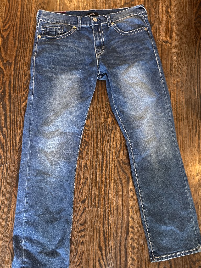 True Religion Ricky Relaxed Straight Jeans Men's Denim Size 36 Y2k